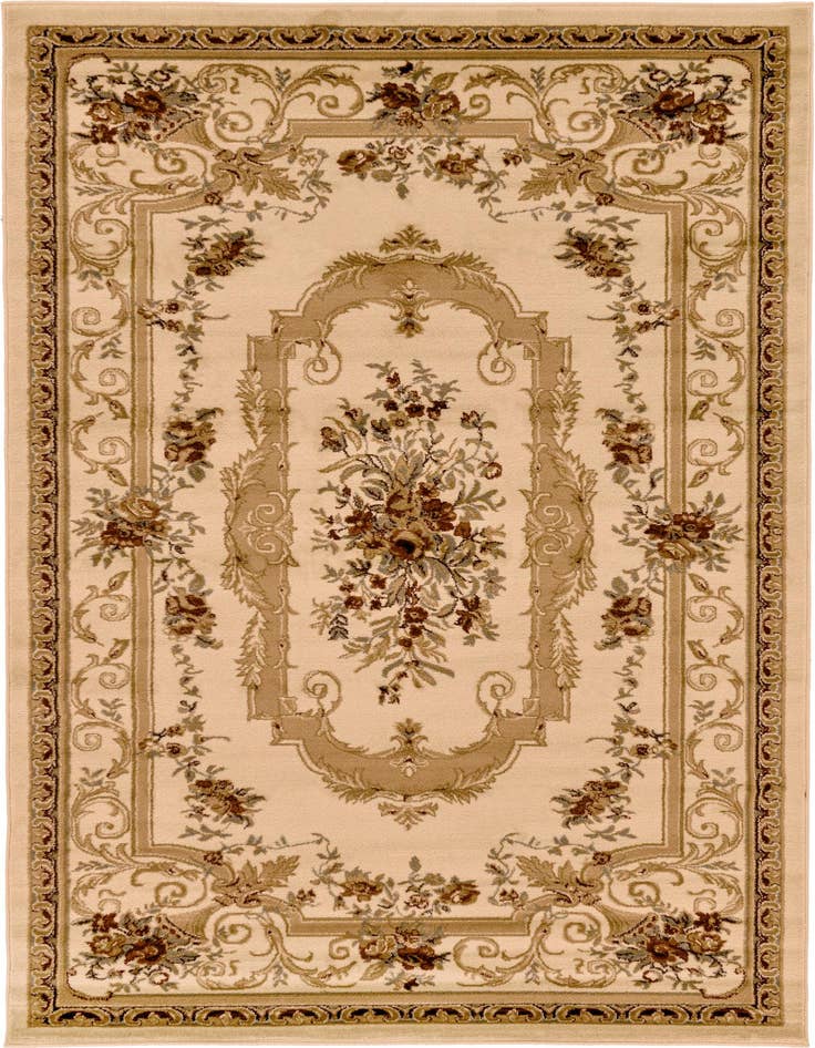 Detail image of 6' x 9' Classic Aubusson Rug