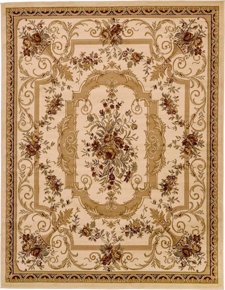 Detail image of 7' 10 x 10' Classic Aubusson Rug