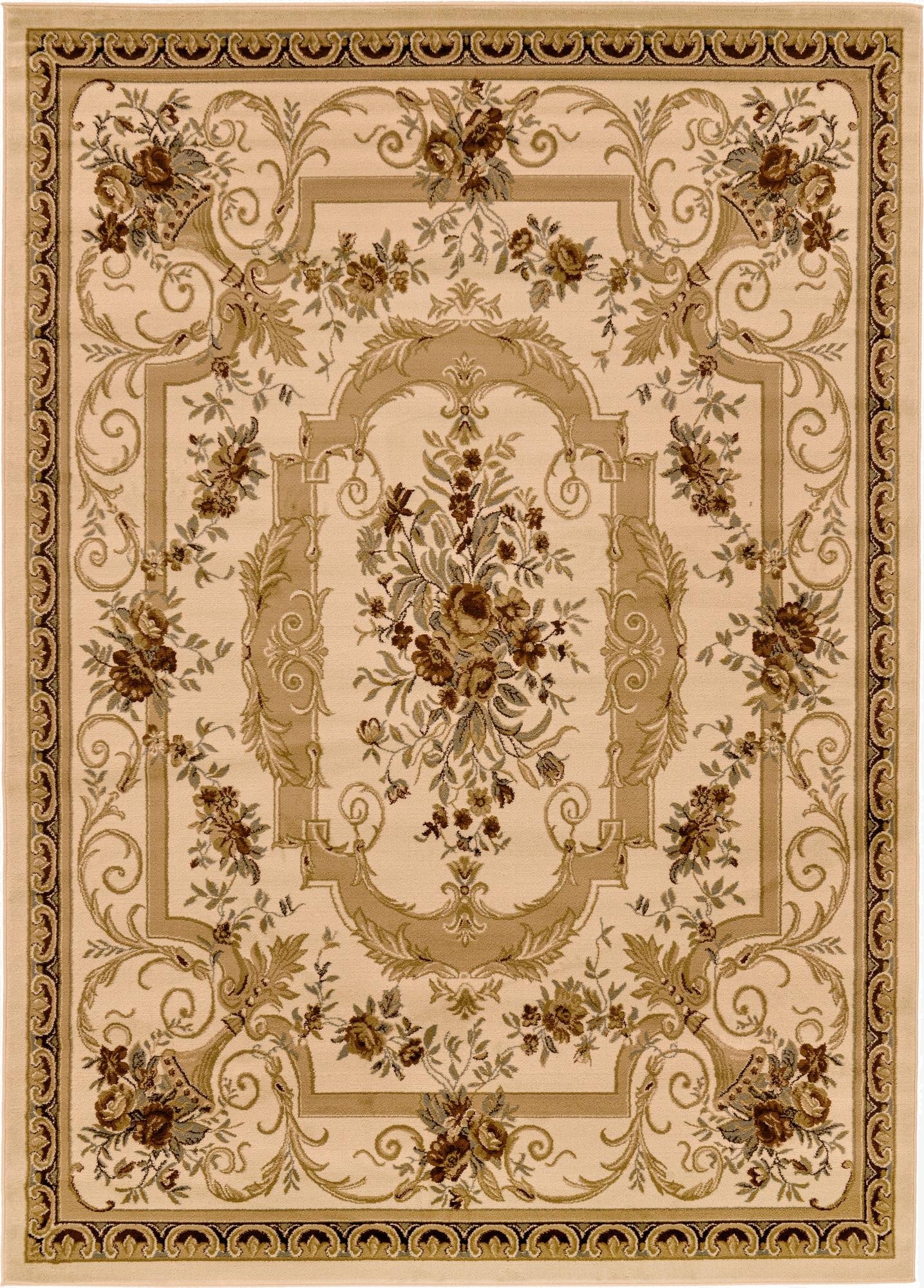 7' 10 x 11' Classic Aubusson Rug