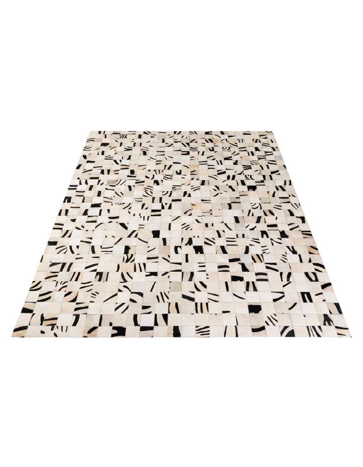 8' 11 x 9' 9 Cowhide - Patchwork Rug