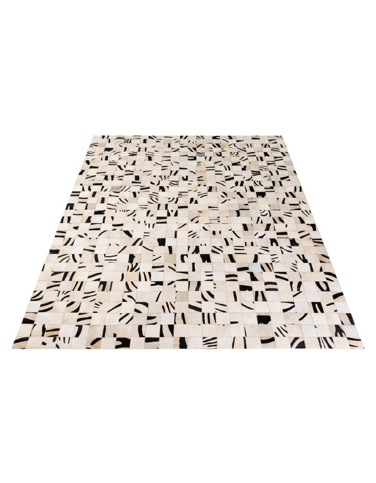 Detail image of 8' 11 x 9' 9 Cowhide - Patchwork Rug