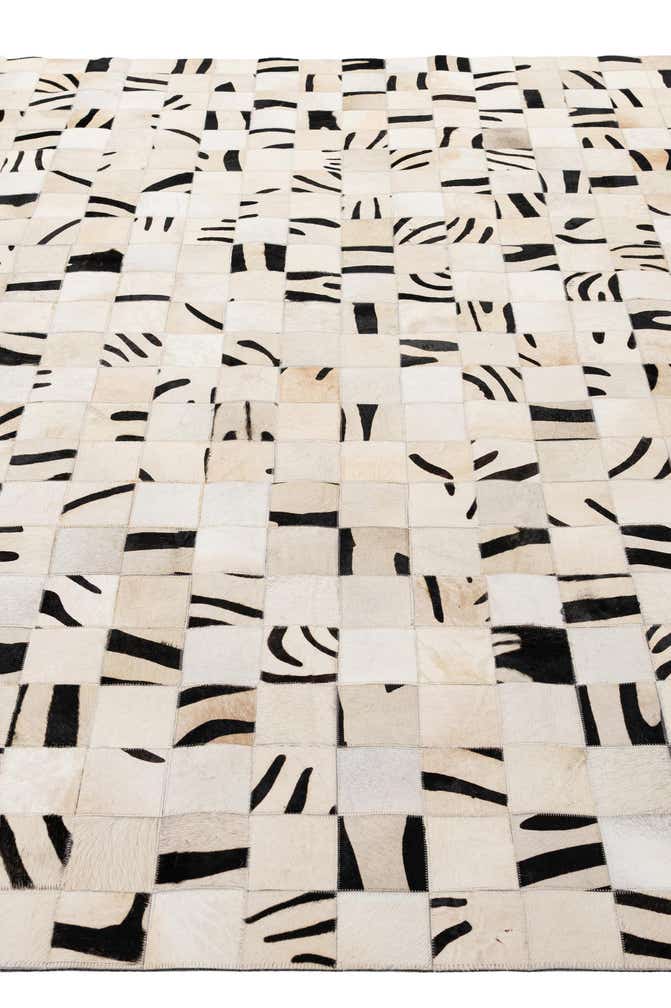 8' 11 x 9' 9 Cowhide - Patchwork Rug