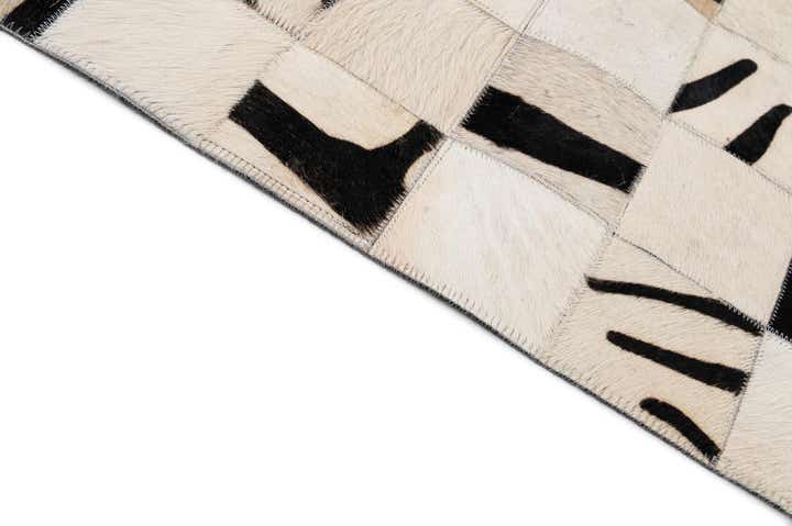 8' 11 x 9' 9 Cowhide - Patchwork Rug