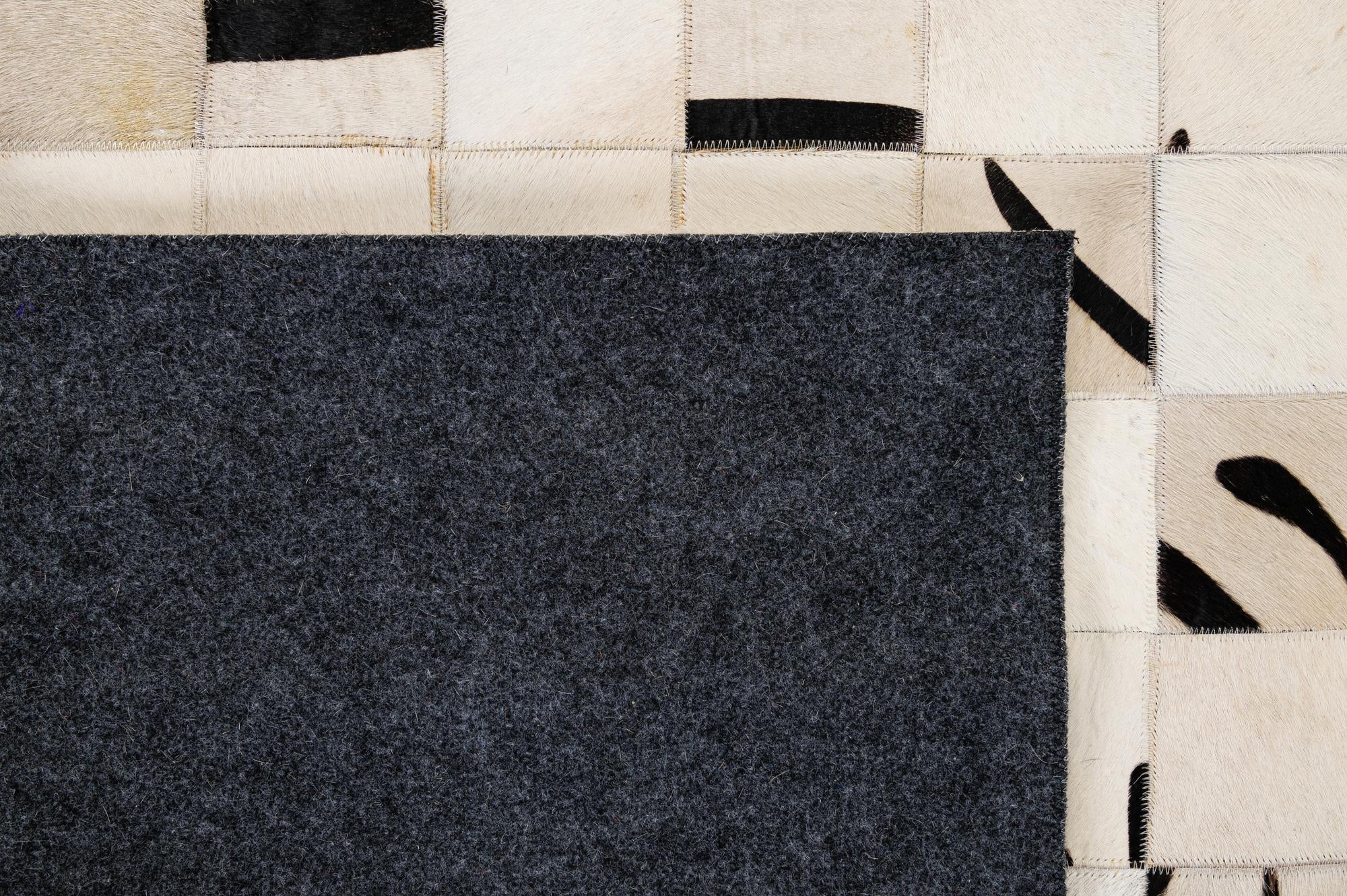 8' 11 x 9' 9 Cowhide - Patchwork Rug