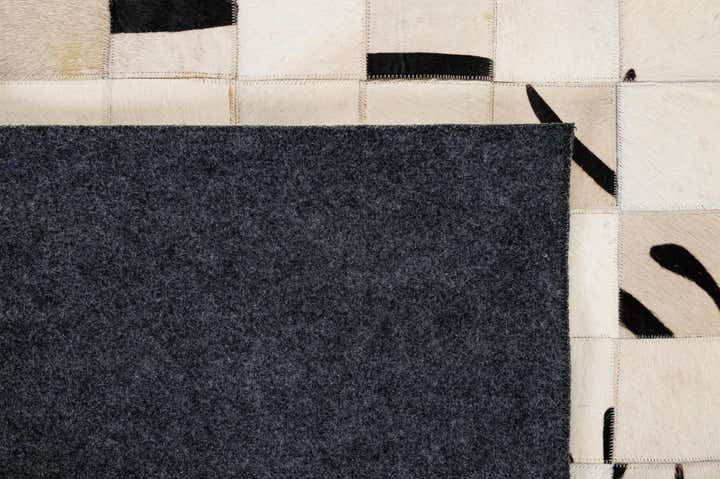 8' 11 x 9' 9 Cowhide - Patchwork Rug