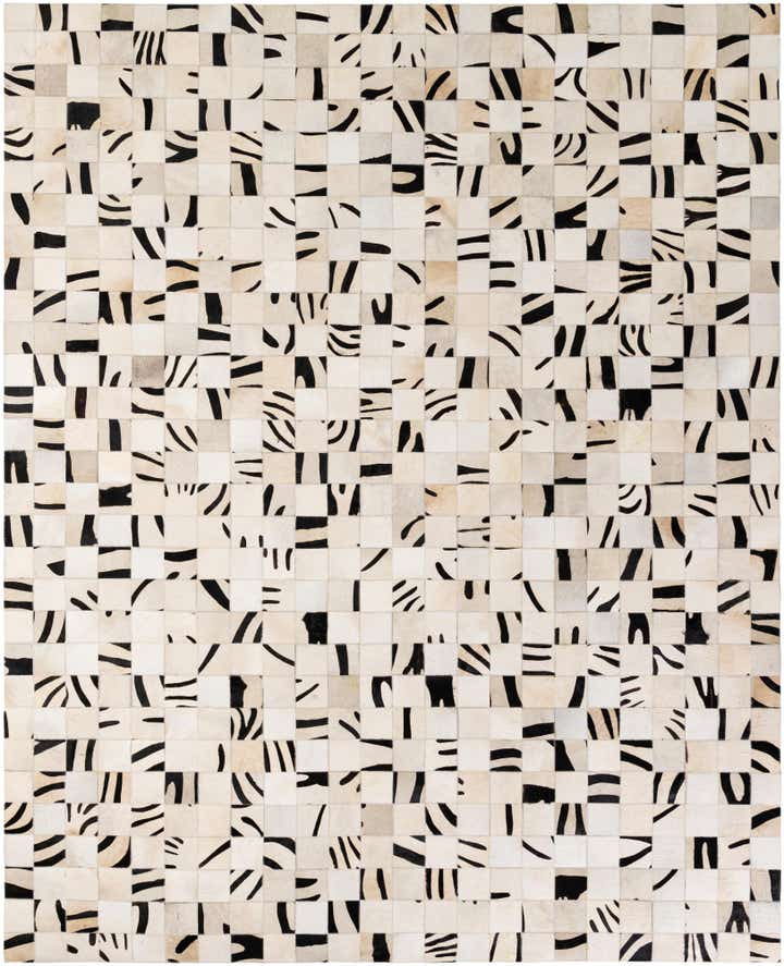 8' 11 x 9' 9 Cowhide - Patchwork Rug