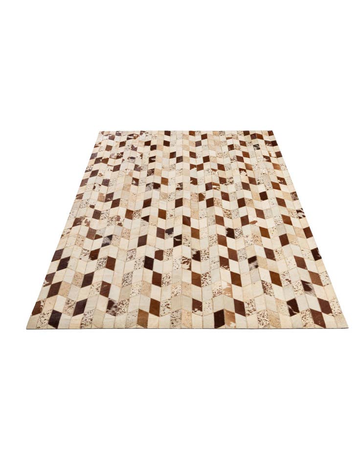 Detail image of 5' x 8' 1 Cowhide - Patchwork Rug