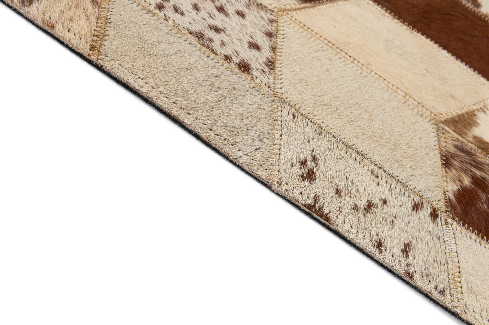 5' x 8' 1 Cowhide - Patchwork Rug
