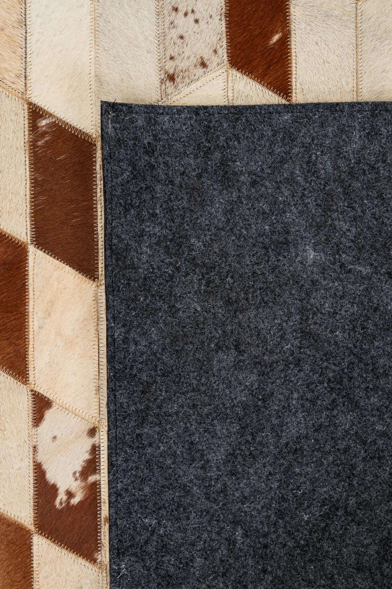 5' x 8' 1 Cowhide - Patchwork Rug