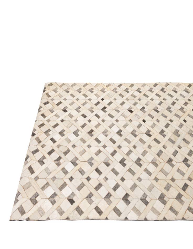 Detail image of 5' 3 x 8' 4 Cowhide - Patchwork Rug