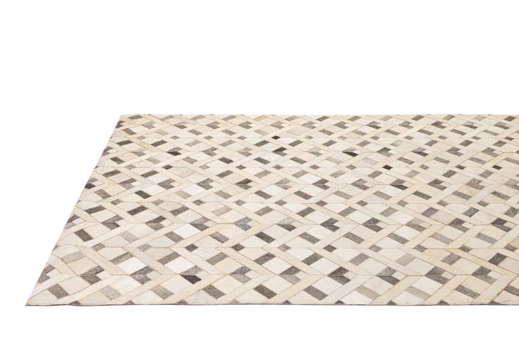 Detail image of 5' 3 x 8' 4 Cowhide - Patchwork Rug