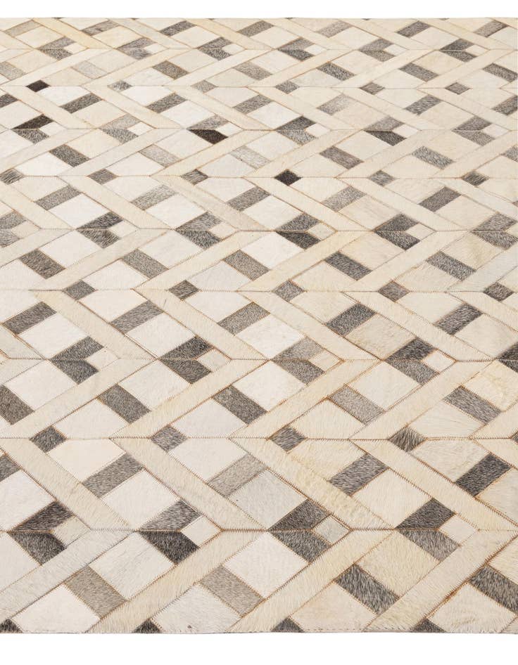 Detail image of 5' 3 x 8' 4 Cowhide - Patchwork Rug