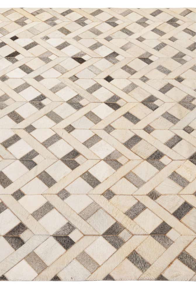 5' 3 x 8' 4 Cowhide - Patchwork Rug