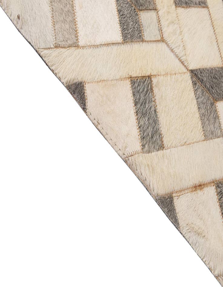 Detail image of 5' 3 x 8' 4 Cowhide - Patchwork Rug