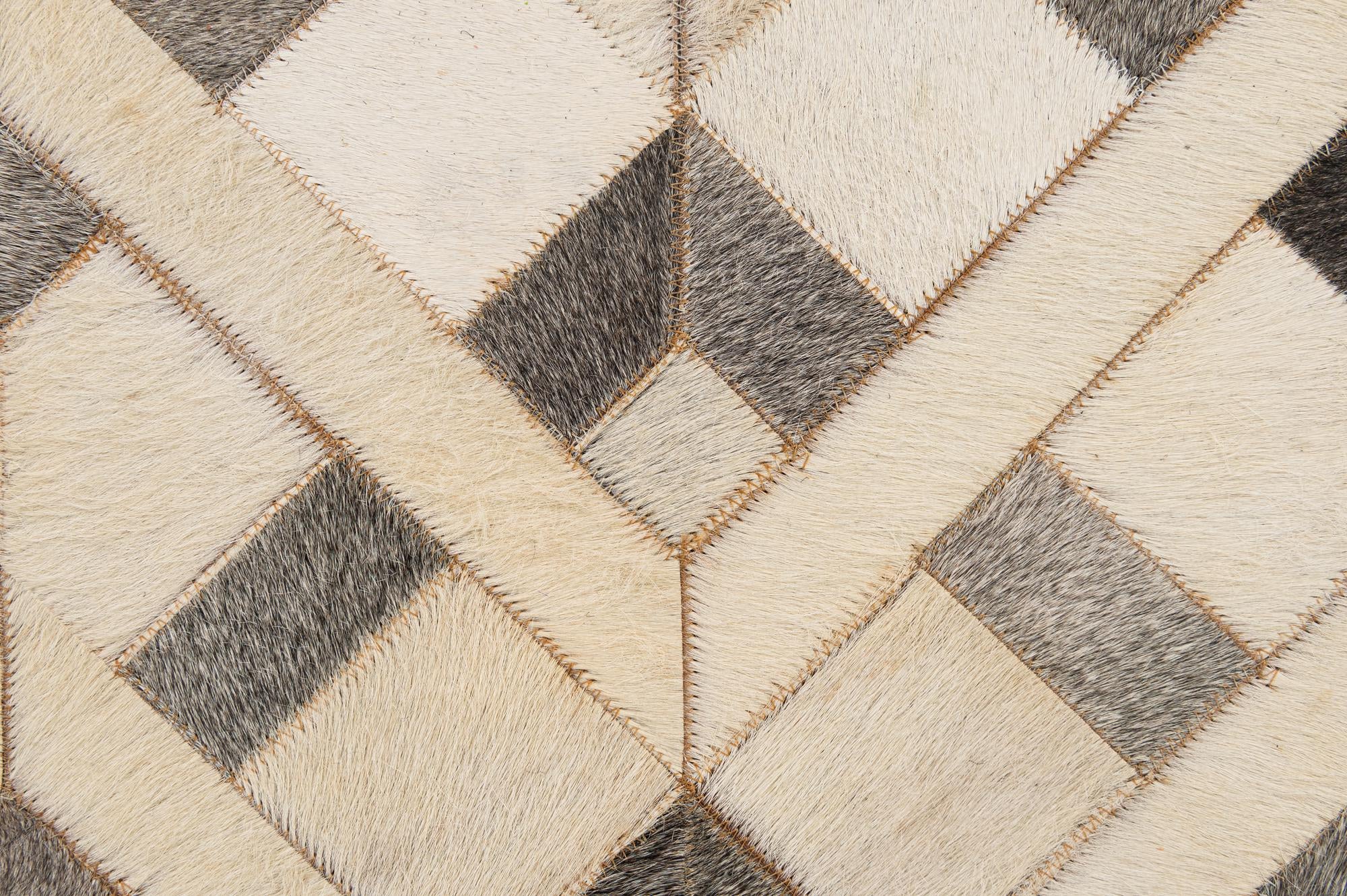 5' 3 x 8' 4 Cowhide - Patchwork Rug