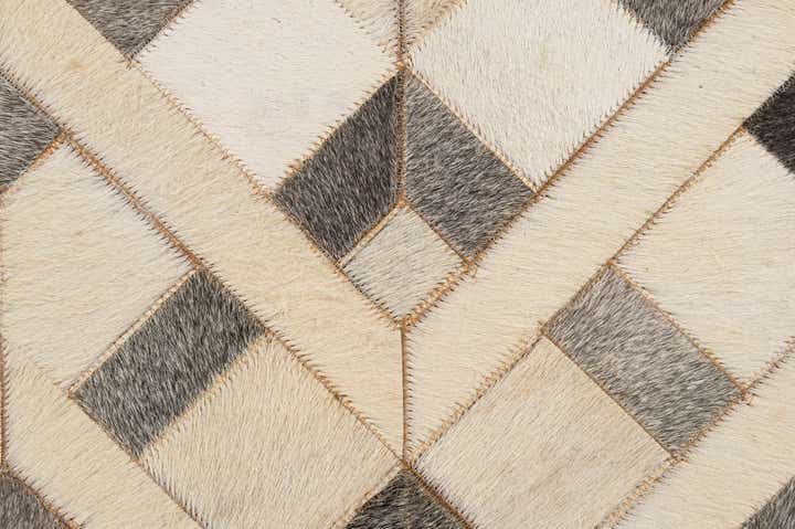 5' 3 x 8' 4 Cowhide - Patchwork Rug