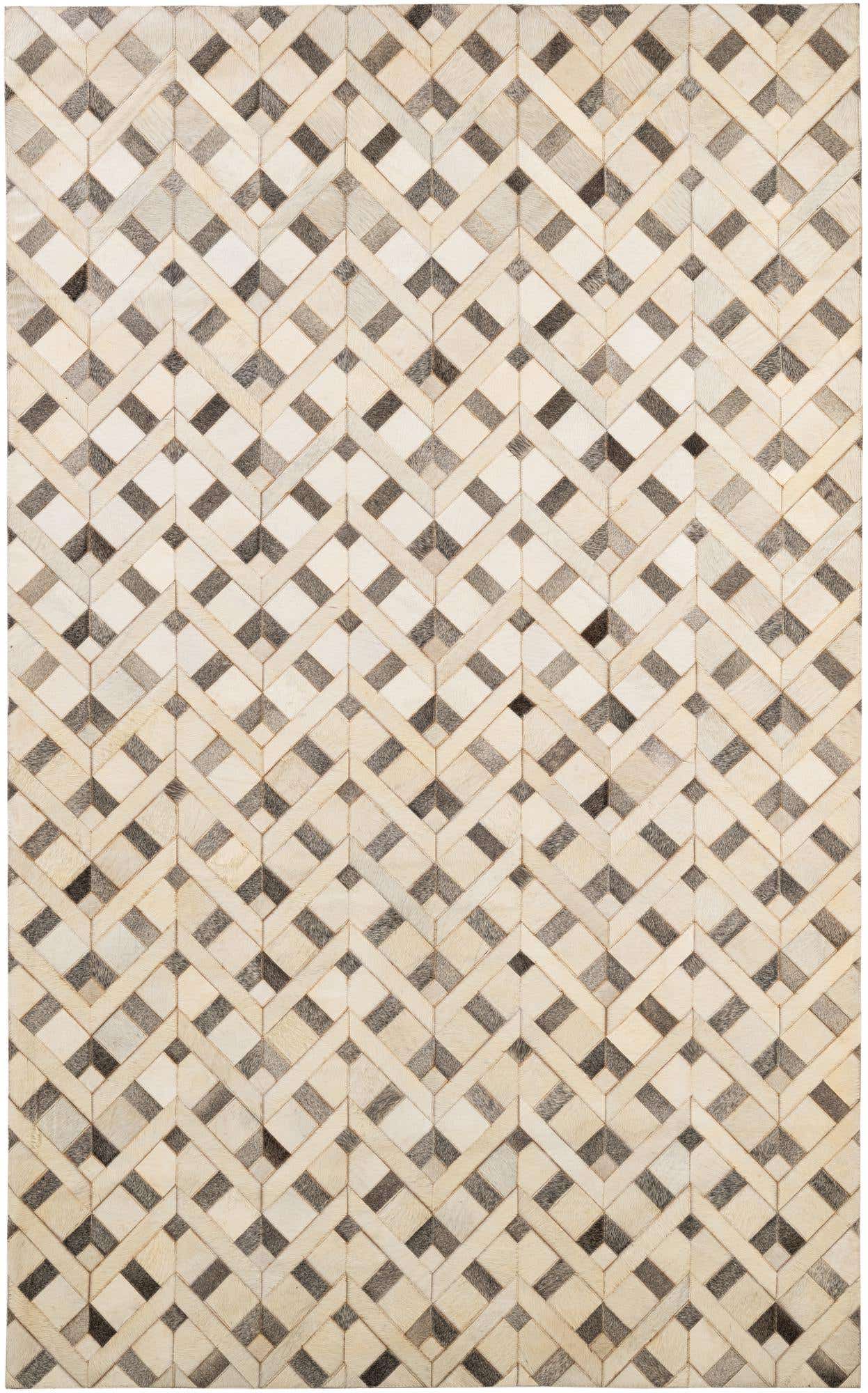 5' 3 x 8' 4 Cowhide - Patchwork Rug