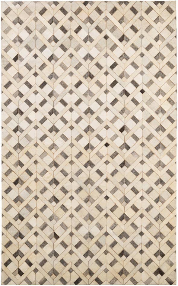 Detail image of 5' 3 x 8' 4 Cowhide - Patchwork Rug