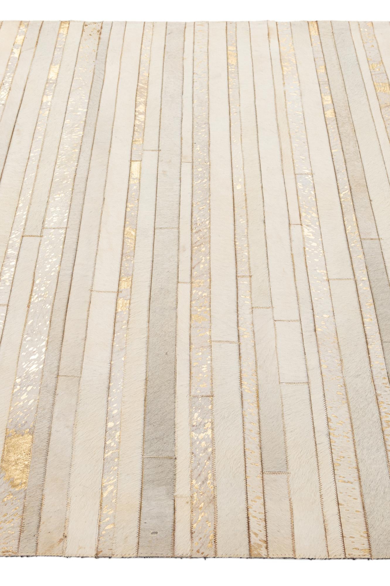 5' 3 x 7' 11 Cowhide - Patchwork Rug