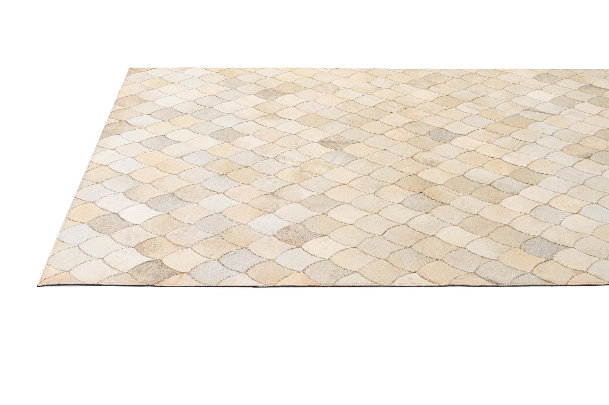 5' x 7' 11 Cowhide - Patchwork Rug