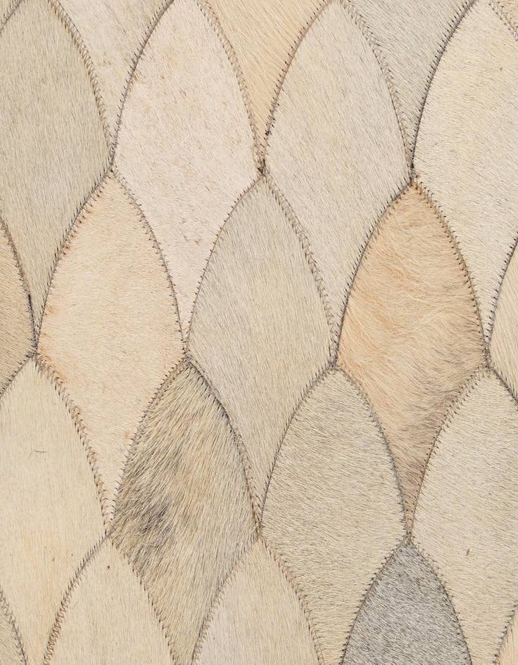 Detail image of 5' x 7' 11 Cowhide - Patchwork Rug