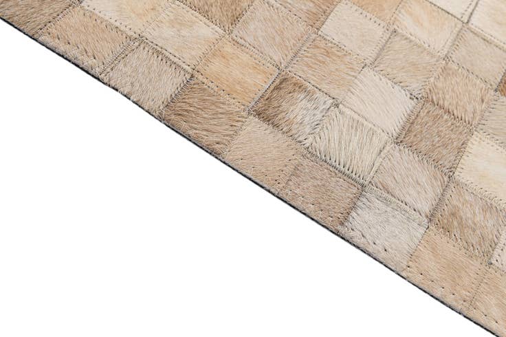 Detail image of 5' 2 x 8' Cowhide - Patchwork Rug