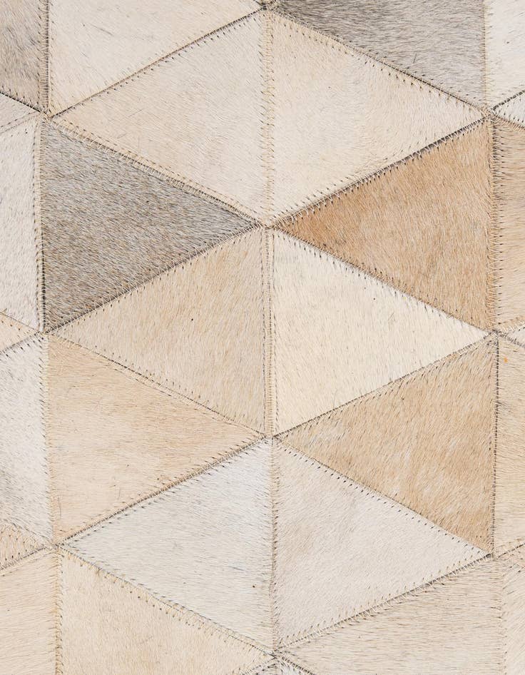 Detail image of 5' 2 x 8' 2 Cowhide - Patchwork Rug