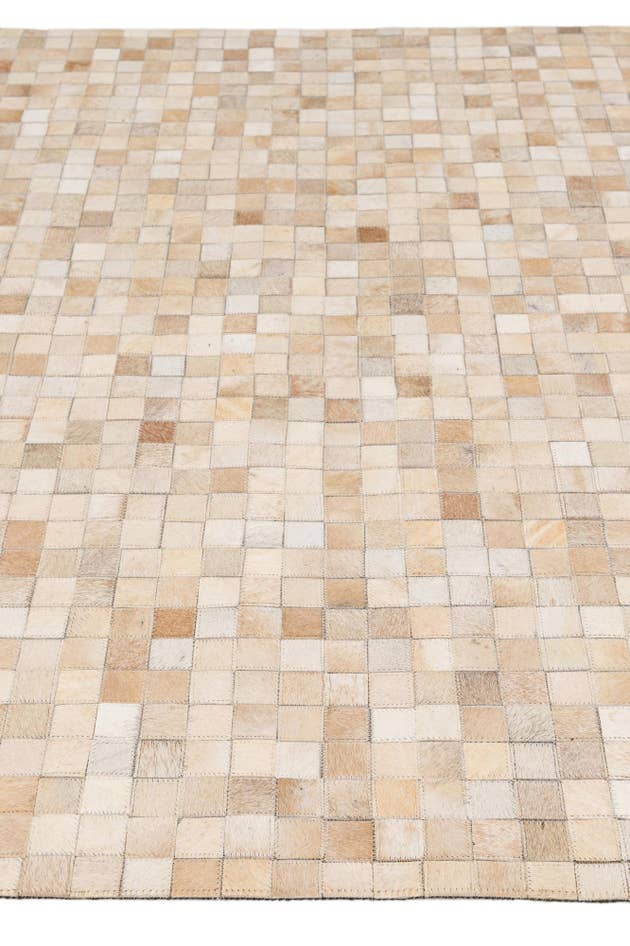 Detail image of 5' 1 x 8' Cowhide - Patchwork Rug