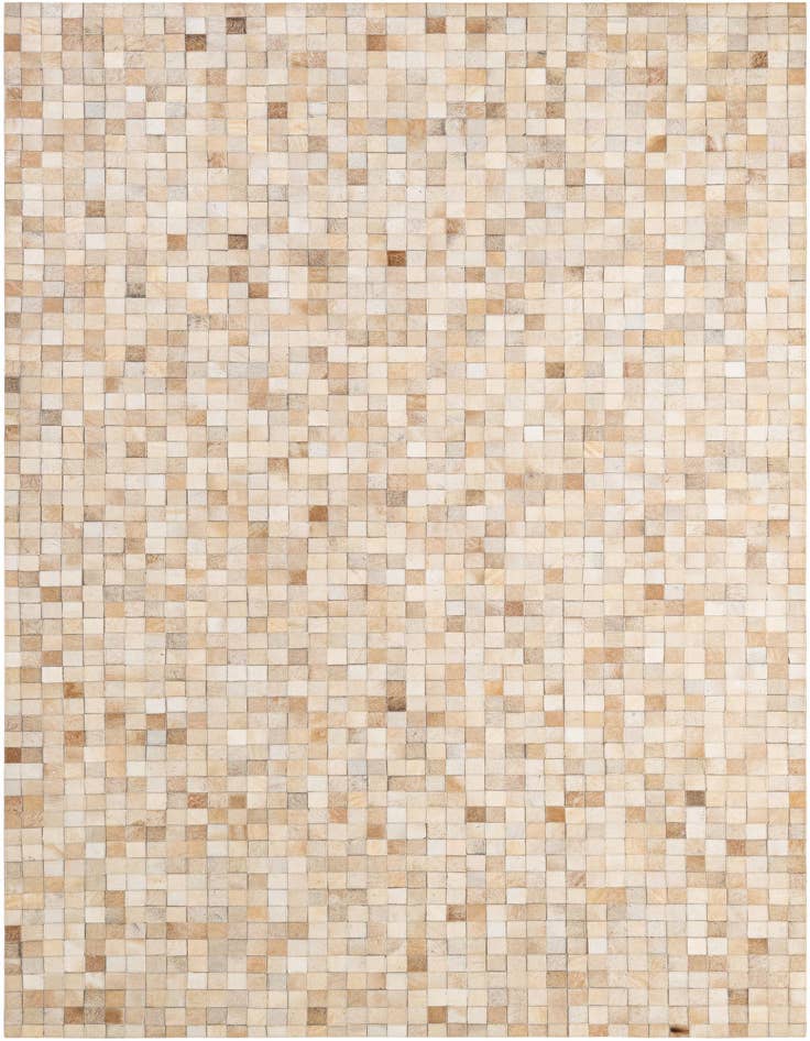 Detail image of 5' 1 x 8' Cowhide - Patchwork Rug