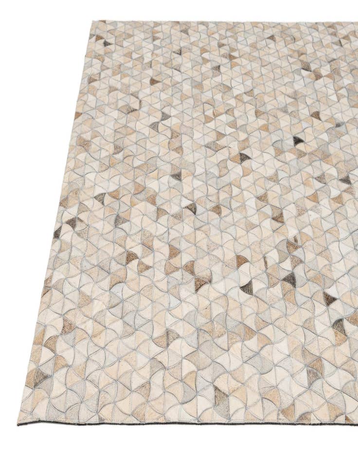 Detail image of 4' 11 x 7' 11 Cowhide - Patchwork Rug