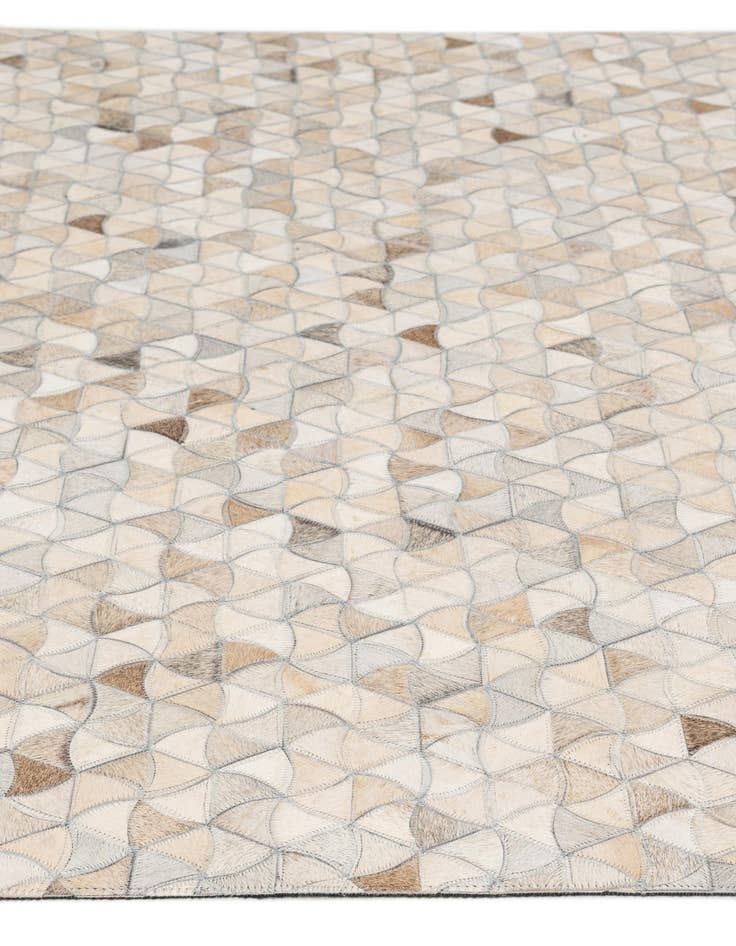 Detail image of 4' 11 x 7' 11 Cowhide - Patchwork Rug