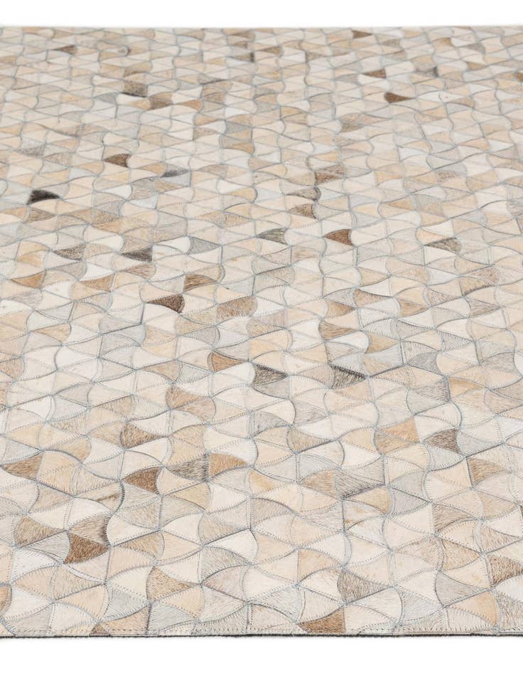 Detail image of 4' 11 x 7' 11 Cowhide - Patchwork Rug