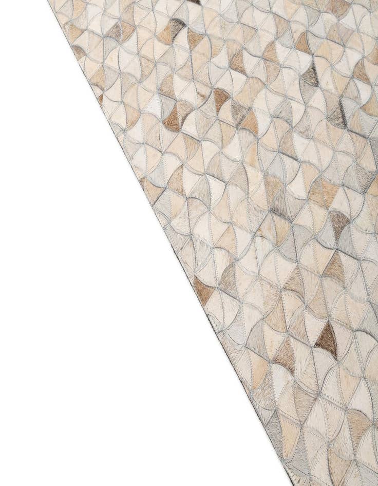 Detail image of 4' 11 x 7' 11 Cowhide - Patchwork Rug