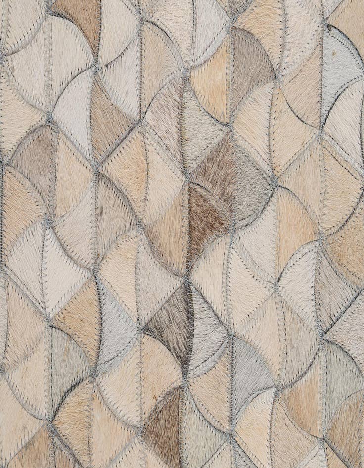 Detail image of 4' 11 x 7' 11 Cowhide - Patchwork Rug