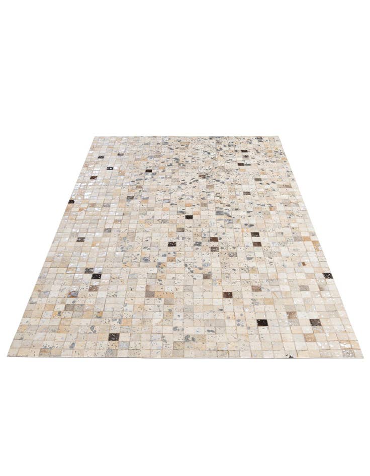 Detail image of 5' 1 x 8' Cowhide - Patchwork Rug