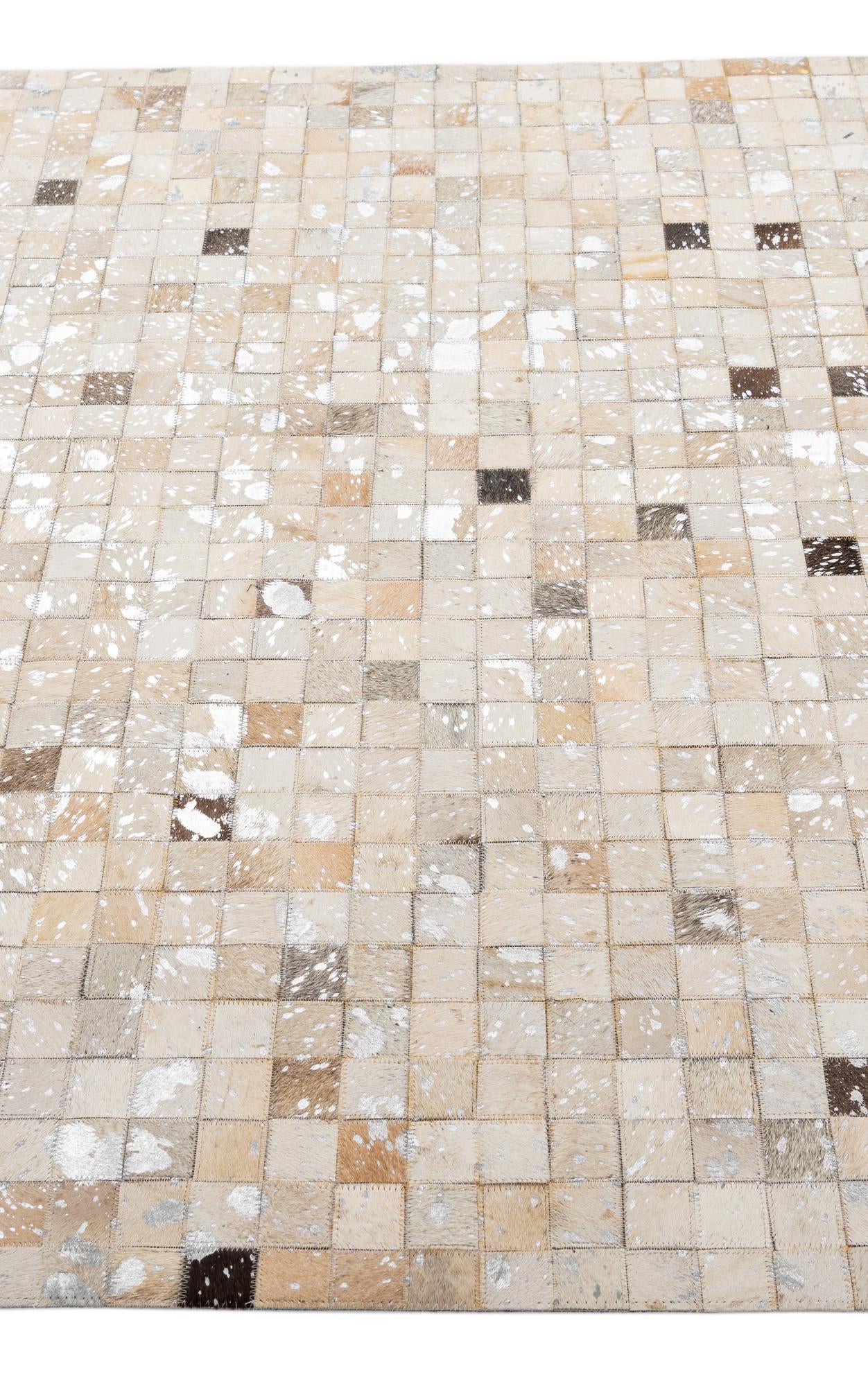 5' 1 x 8' Cowhide - Patchwork Rug