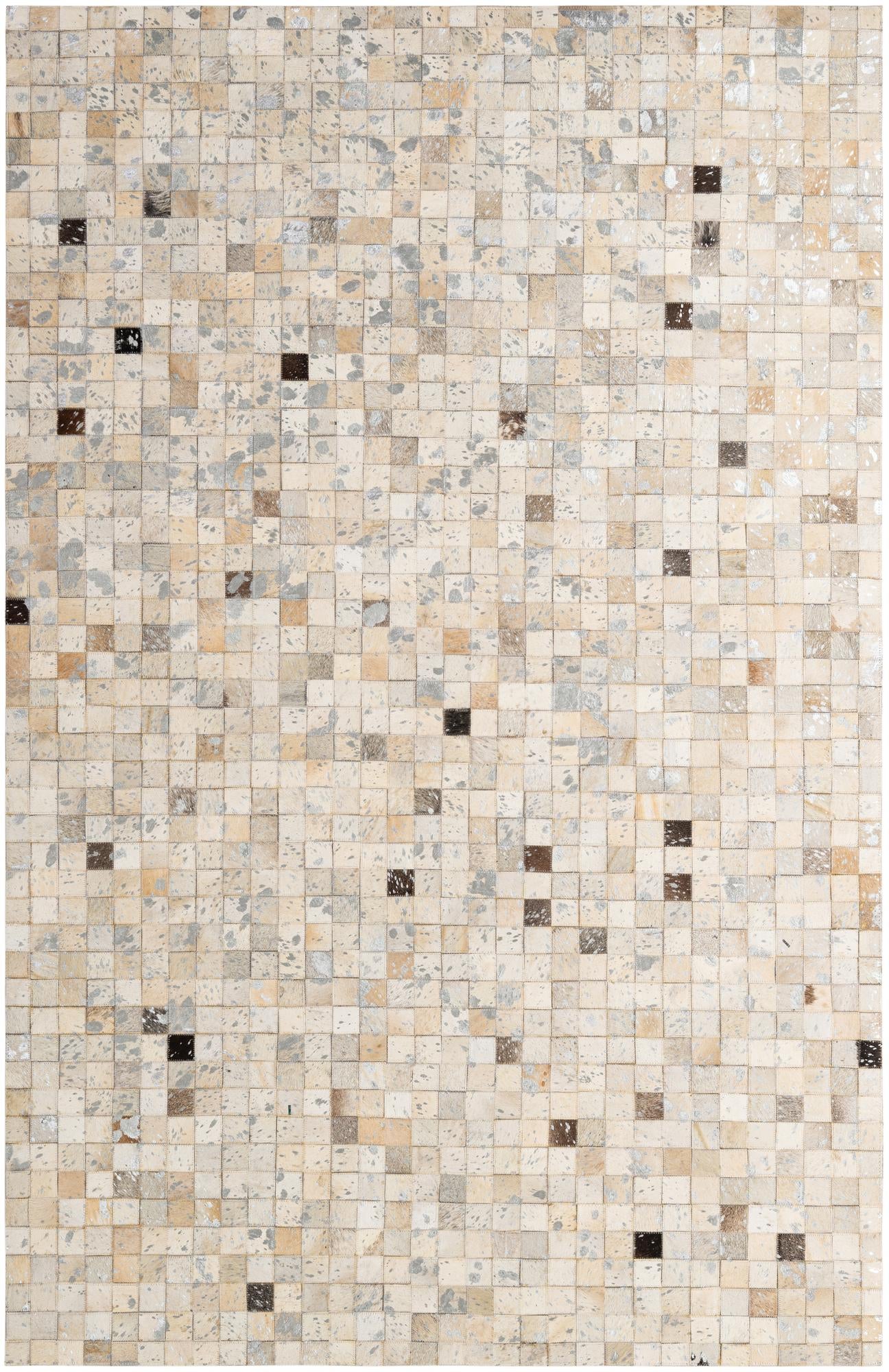 5' 1 x 8' Cowhide - Patchwork Rug