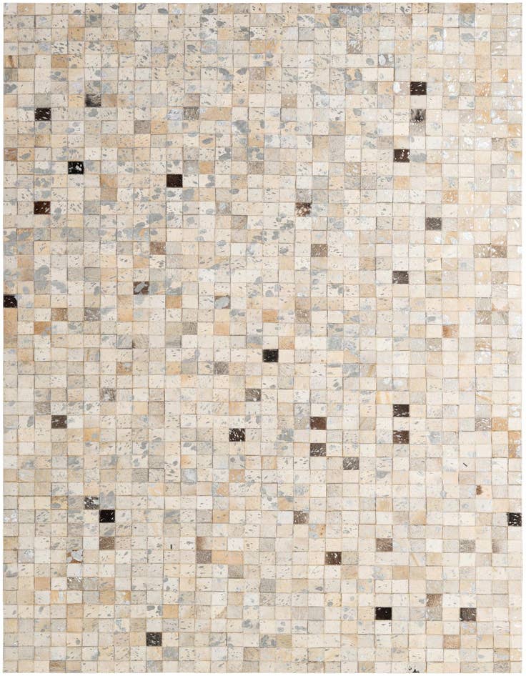 Detail image of 5' 1 x 8' Cowhide - Patchwork Rug