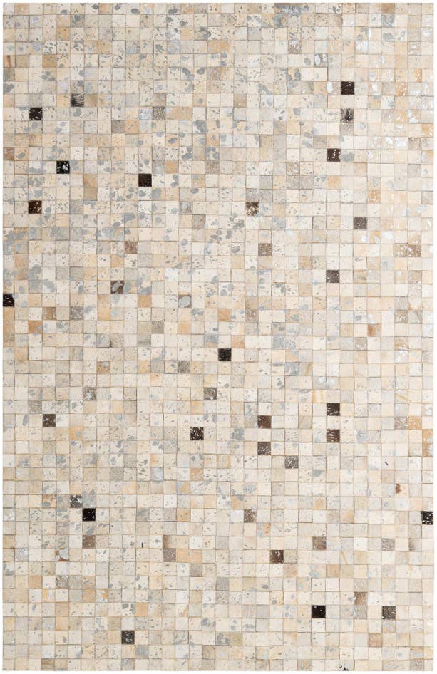 Detail image of 5' 1 x 8' Cowhide - Patchwork Rug