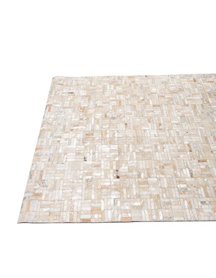 Detail image of 4' 11 x 8' Cowhide - Patchwork Rug