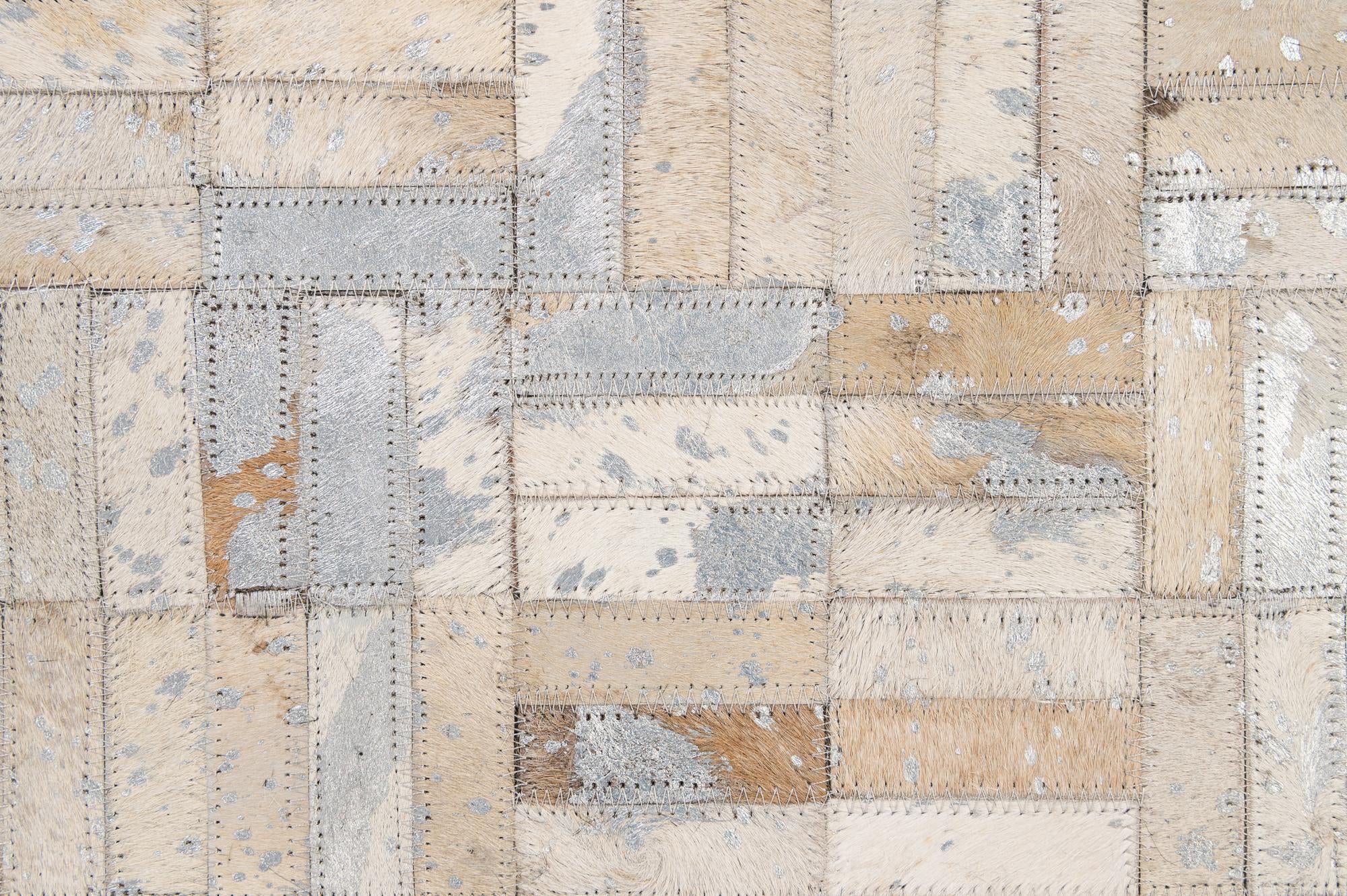 4' 11 x 8' Cowhide - Patchwork Rug