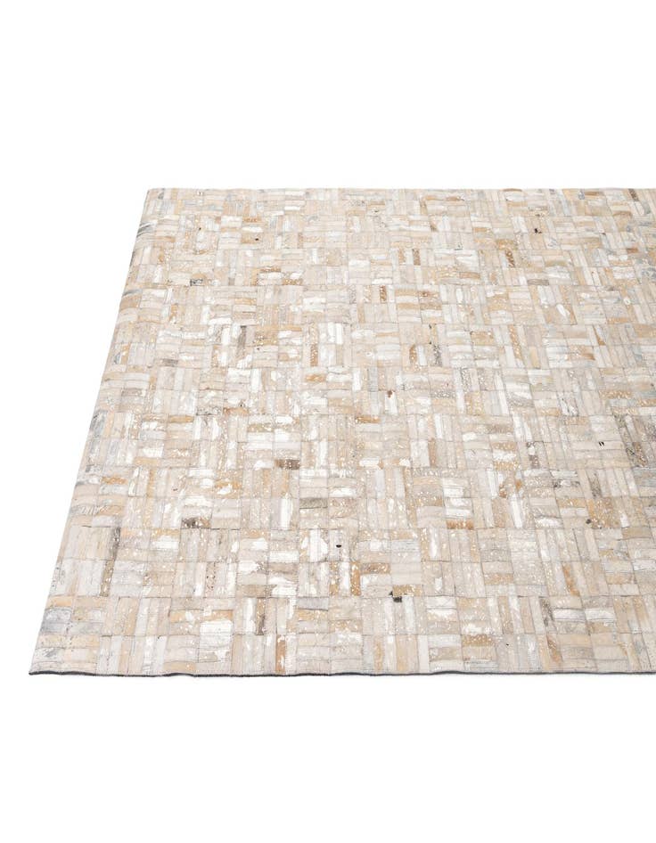 Detail image of 4' 11 x 7' 9 Cowhide - Patchwork Rug