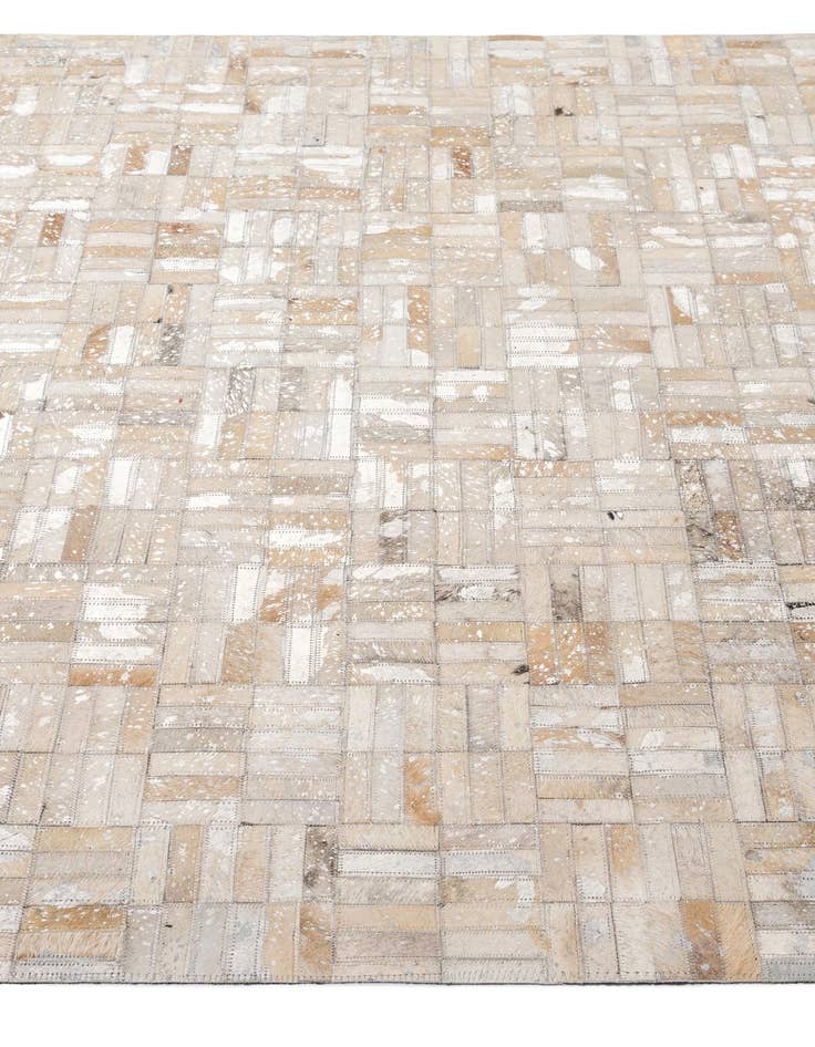 Detail image of 4' 11 x 7' 9 Cowhide - Patchwork Rug