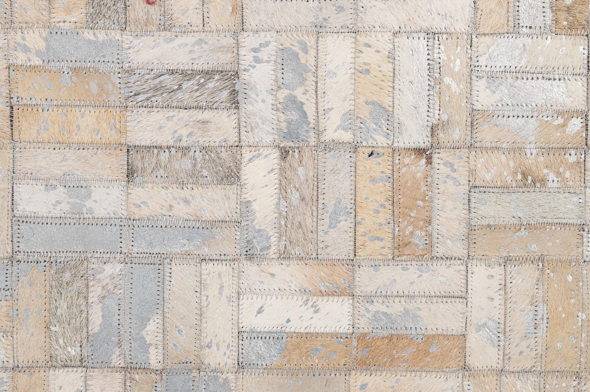 4' 11 x 7' 9 Cowhide - Patchwork Rug