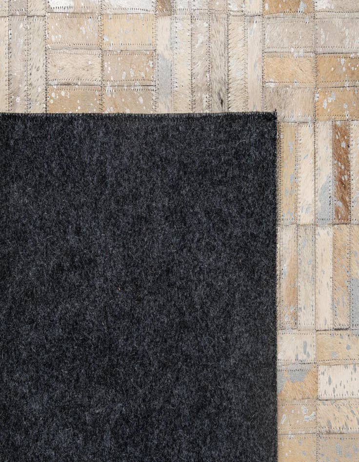 Detail image of 4' 11 x 7' 9 Cowhide - Patchwork Rug