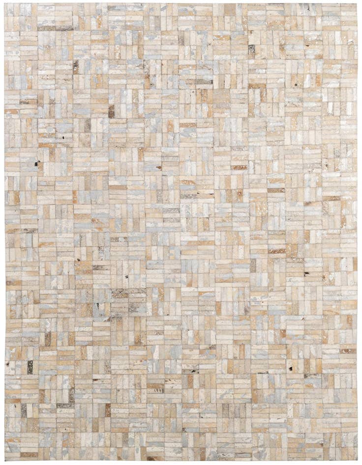 Detail image of 4' 11 x 7' 9 Cowhide - Patchwork Rug