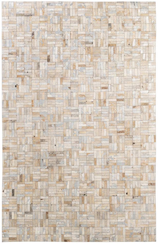 Detail image of 4' 11 x 7' 9 Cowhide - Patchwork Rug