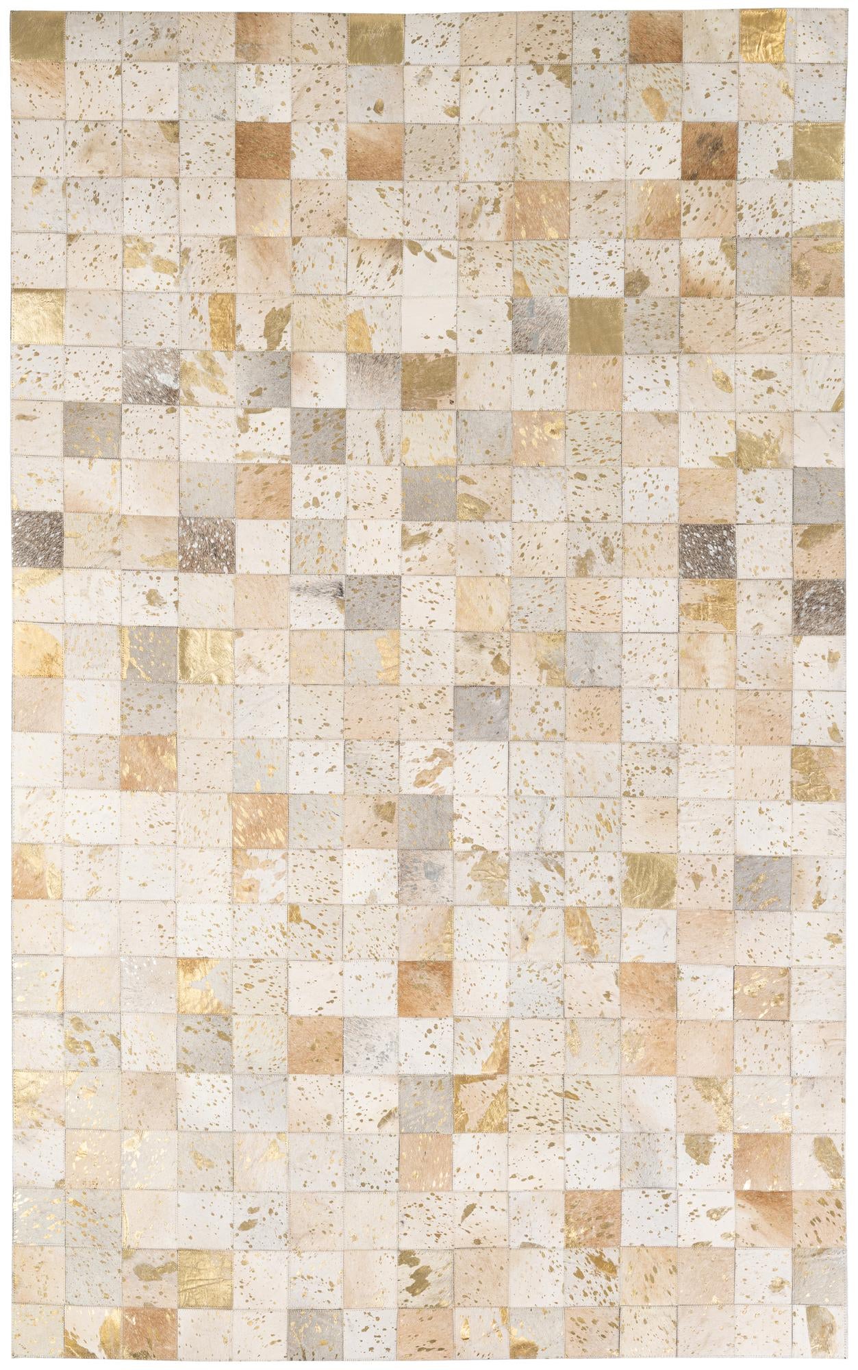 5' x 7' 10 Cowhide - Patchwork Rug