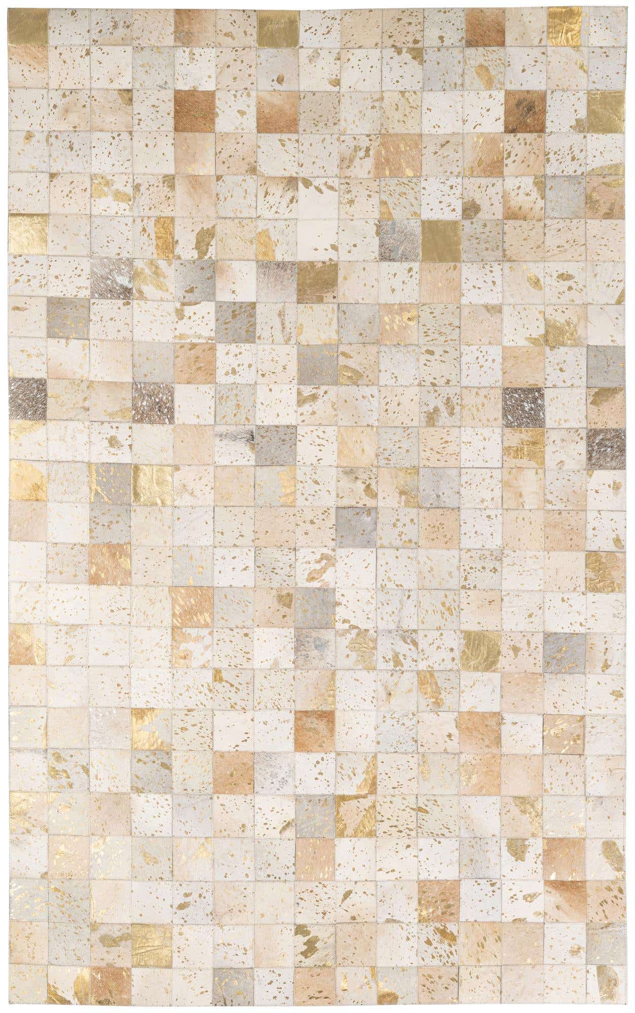 5' x 7' 10 Cowhide - Patchwork Rug