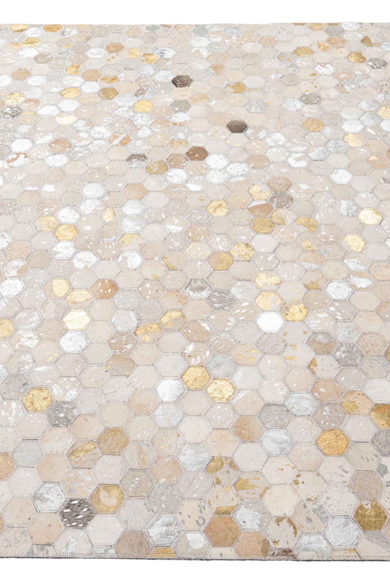 5' 1 x 8' 1 Cowhide - Patchwork Rug